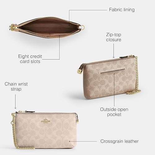 Coach Womens Large Wristlet W Chain thumbnail 3