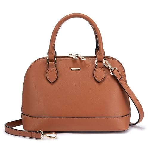 LOVEVOOK Purse for Women Small Crossbody Bags Classic Double Zip Top Handle Dome Satchel Bag - Image 1