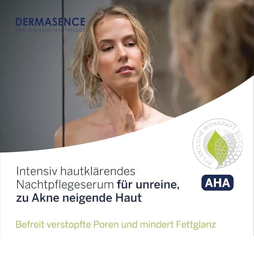 DERMASENCE Seborra Hautklärendes Serum, 30 ml – Nachtpflege für unreine Haut, reduziert Pickel, beruhigt sichtbar, leicht kühlend, fettet nicht, zieht schnell ein, vegan, für fettige Haut geeignet thumbnail 3