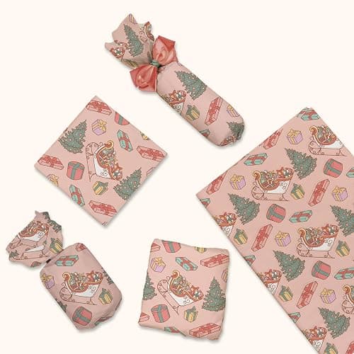 Pro Supply Global Santa's Sleigh Christmas Printed Tissue Paper for Gift Bags or Boxes and Wrapping - Winter Holiday Bulk Decorative Art Tissue Paper for Packaging and Gifting | 24 Sheets 20" x 30" thumbnail 3