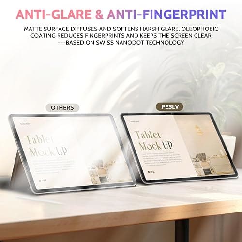 Peslv 2 Pack Like Paper Screen Protector for iPad 10th 2022 10.9" & iPad 11th A16 2025 11", Matte Anti Glare PET Film/Blue Light Filter Eye Protection Cover/Drawing & Writing Feel Like on Paper thumbnail 3