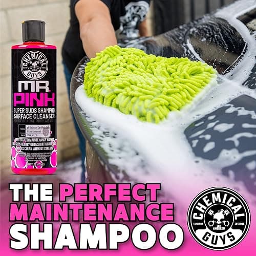 Chemical Guys Mr. Pink Car Wash Soap - 64 oz Super Suds Foaming Car Wash Soap for Cannon, Blaster, or Bucket Washing - pH Balanced, Safe on Wax, Sealant, Ceramic, and Clear Coat Finishes thumbnail 7