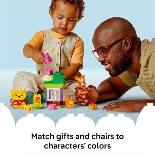 LEGO DUPLO Disney Winnie The Pooh’s Birthday Party Building Set - Baby Toy for 18 Months and Up - Sensory Toys to Inspire Imaginative Play - Building Blocks for Toddlers 1-3 - 10457 thumbnail 5