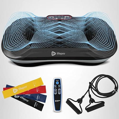 Lifepro Waver Vibration Plate Exercise Machine for Lymphatic Drainage, Muscle Activation, Full-Body Workout Vibrating Platform with Loop Bands, Fitness Equipment for Strength Toning & Fat Loss thumbnail 10