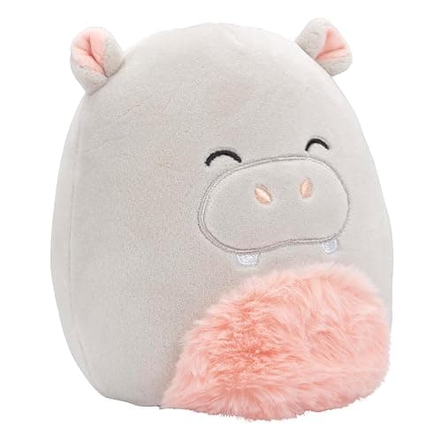 Squishmallows Original 5-Inch Harrison The Hippo - Official Jazwares Stocking Stuffer Plush - Collectible Little Soft & Squishy Stuffed Animal Toy - Add to Your Squad - Gift for Kids, Girls & Boys thumbnail 3