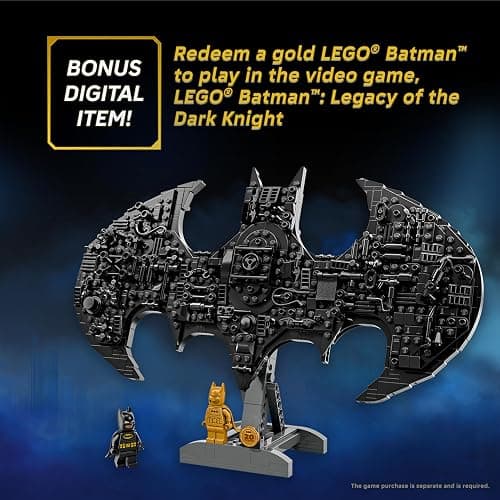 LEGO DC Batman: Batman Logo 76330 | Building Toys for Boys & Girls, Ages 12+, Collectible Batman Display, Bedroom or Book Shelf Decor, 678 Pieces, Gift for Fans thumbnail 8