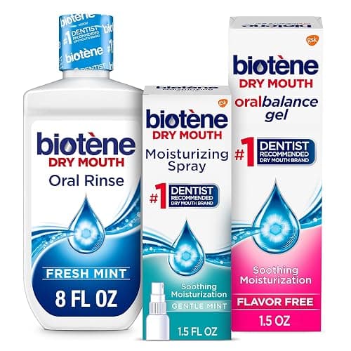 Biotene Dry Mouth Management Oral Rinse, Dry Mouth Spray and Moisturizing Gel - 1 Kit - Image 1
