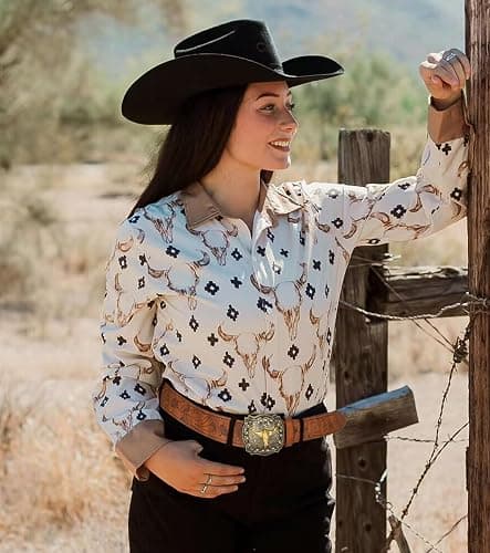 HinyBoeh Western-PU-Leather-Belts for Men and Women Cowboy-Cowgirl Longhorn-Bull-Pattern-Engraved-Buckle-Belt for Unisex thumbnail 6