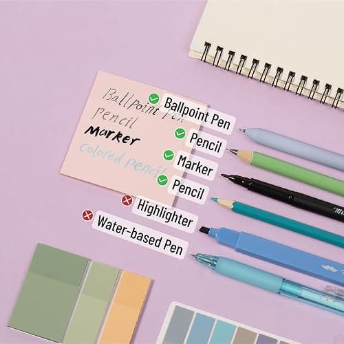Mr. Pen- Aesthetic Book Annotation Kit, Aesthetic Highlighters and Gel Pens, Transparent Sticky Notes, Transparent Sticky Tabs for Books, No Bleed Highlighters for Bible Pages No Bleed thumbnail 4