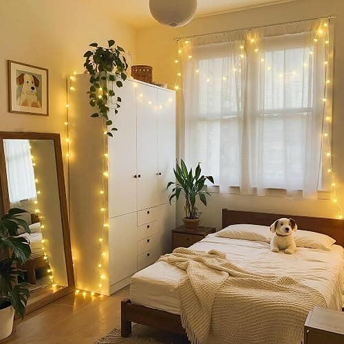 JMEXSUSS Globe String Lights Indoor, Color Changing Christmas Lights Plug in, Warm White & Multicolor String Light with Remote for Bedroom Room Tree Party Christmas Decor thumbnail 5