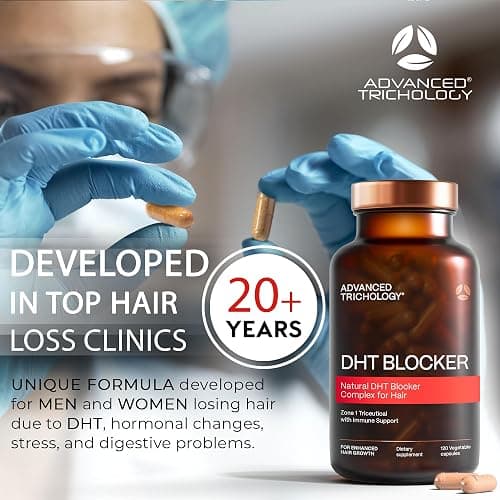 DHT Blocker - Hair Growth Supplement for Genetic Thinning for Men and Women | Approved* by American Hair Loss Association | Guaranteed, Backed by 20 Years of Experience in Hair Loss Treatment Clinics thumbnail 3