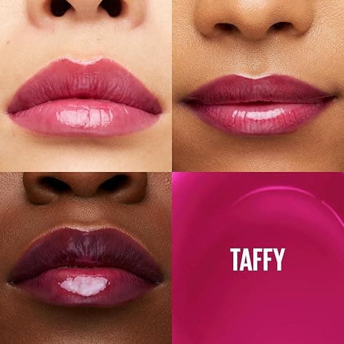 Maybelline New York Lifter Gloss Hydrating Lip Gloss with Hyaluronic Acid, Taffy, Sheer Berry, 1 Count thumbnail 2