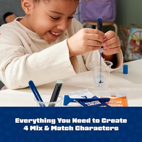 Elmer's Squishies Mix and Match, Kids DIY Activity, Squishy Toys Kit, Creates 4 Mix and Match Characters, 24 Piece Set - Slime Fun, Crafts, Holiday Gift for Ages 6+ thumbnail 3