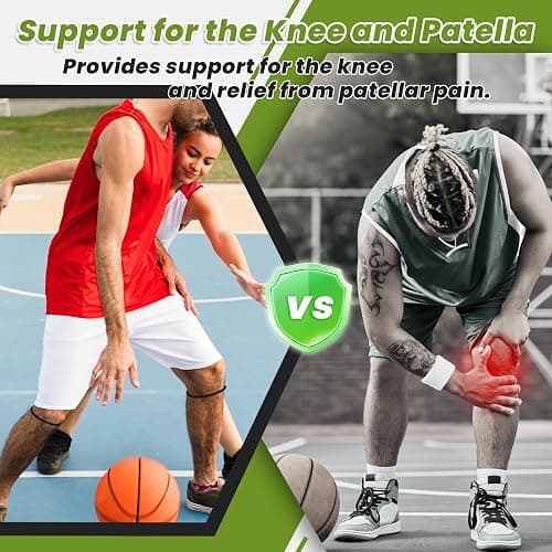 Aolabela 2PCS Patellar Tendon Knee Strap Knee Band for Knee Pain Relief Patella Band for Basketball Running Sports Breathable Patellar Tendon Support Strap thumbnail 2