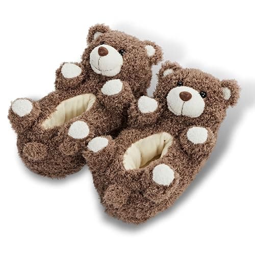 ooohyeah Women's Animal Plush Slippers | Cute Cozy Fuzzy House Shoes, Non-Slip Sole, Warm Indoor Bedroom Shoes for Home, Gift Choice - Image 1