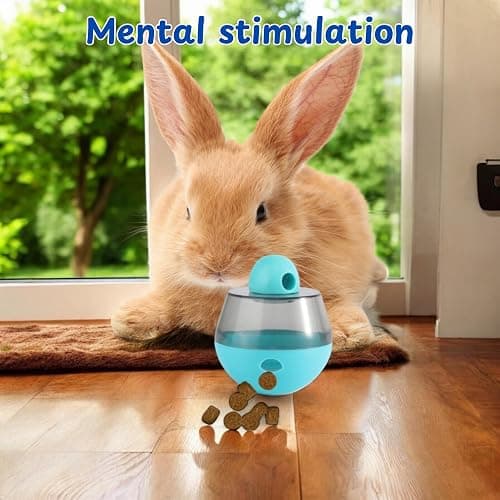 Homedy Crafts Ferret Treat Ball Interactive Toy Balls for Small Animal, Enrichment Toys Ferrets Dry Food Ball for Ferrets Guinea Pig Rat Chinchilla Hedgehog Bunny, Pet Ferret Accessories (XL, Wiggle) thumbnail 7