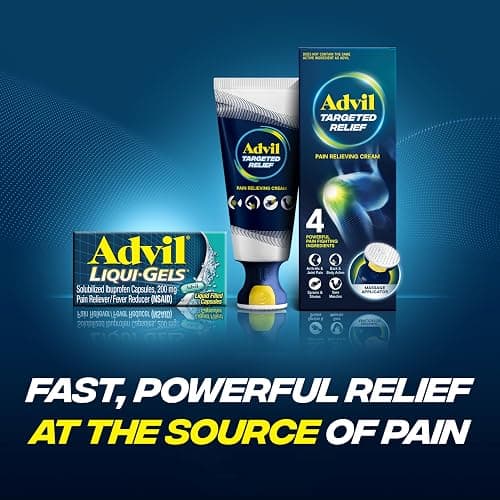 Advil Liqui-Gels Pain Reliever and Fever Reducer, Pain Medicine for Adults with Ibuprofen 200mg for Headache, Backache, Menstrual Pain and Joint Pain Relief - 200 Capsules, Advil PM Ibuprofen - 2 Ct thumbnail 10