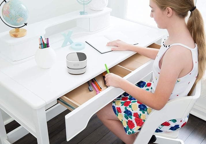 ODISTAR Desktop Vacuum Cleaner,Mini Table dust Sweeper Energy Saving with auto Power-Off Function,High Endurance up to 400 mins,Cordless&360º Rotatable for Keyboard/Home/Office (White USB Charging) thumbnail 6