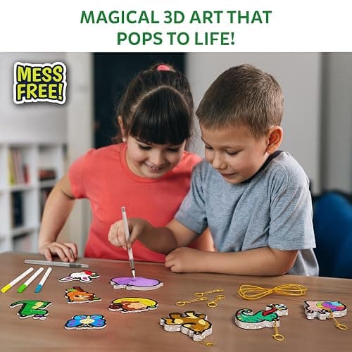 Skillmatics 3D Art Kit - Aqua Puffs Animals, Stocking Stuffers, Paint by Number Craft for Kids, DIY Color & Inflate Activity, Travel & Chirstmas Gift for Girls & Boys Ages 4, 5, 6, 7, 8, 9, 10 thumbnail 2