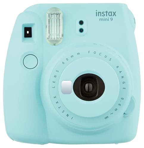 FUJiFILM Instax Mini 9 Instant Camera - Ice Blue (Renewed) - Image 1