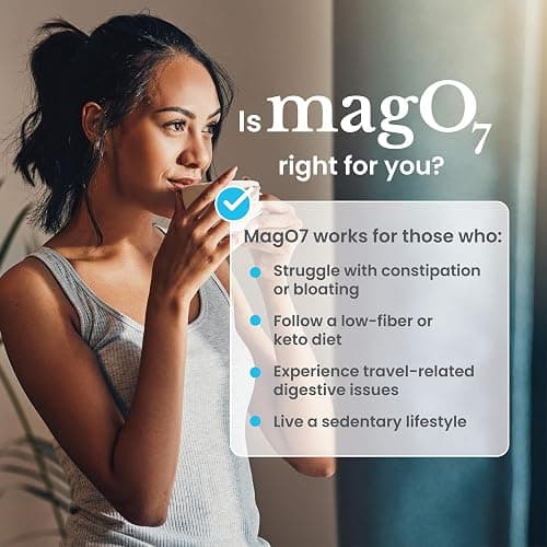 nbpure MagO7 - Natural Colon Cleanse & Detox | Occasional Constipation Relief, Stool Softening, & Bloating Support for Men & Women | Ozonated Magnesium Oxide, 90 Capsules thumbnail 5