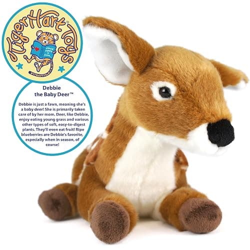 TigerHart Debbie The Baby Deer - 10 Inch Fawn Stuffed Animal Plush thumbnail 4