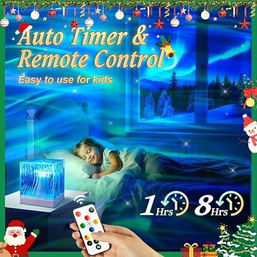 Christmas Gifts for Teens Northern Lights Projector,18 Color Gifts for Teen Boys Gifts for Teenage Girls,Remote Galaxy Projector for Bedroom Night Light for Kids Galaxy Light,Cute Room Decor Aesthetic thumbnail 4