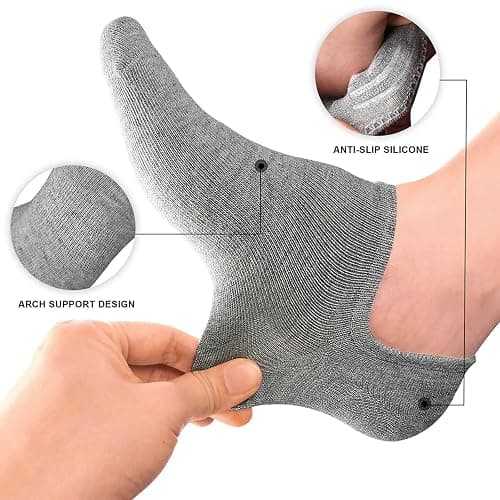 wernies No Show Socks Women Low Socks Non Slip Flat Boat Line 4/8 Pairs thumbnail 3