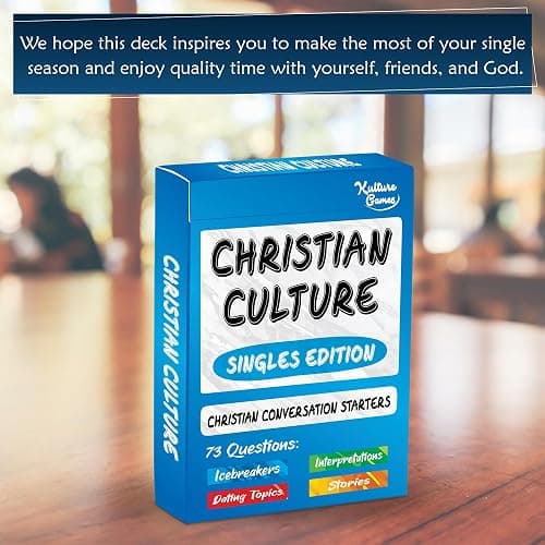 Kulture Games Christian Culture (Singles Edition) - Conversation Starters to Spark Meaningful Discussion Between Christian Singles - Christian Party Game - Thought Provoking Bible Discussion Cards thumbnail 7