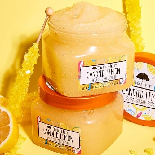 Tree Hut Shea Sugar Scrub Candied Lemon, 18oz, Ultra Hydrating and Exfoliating Scrub for Nourishing Essential Body Care thumbnail 4
