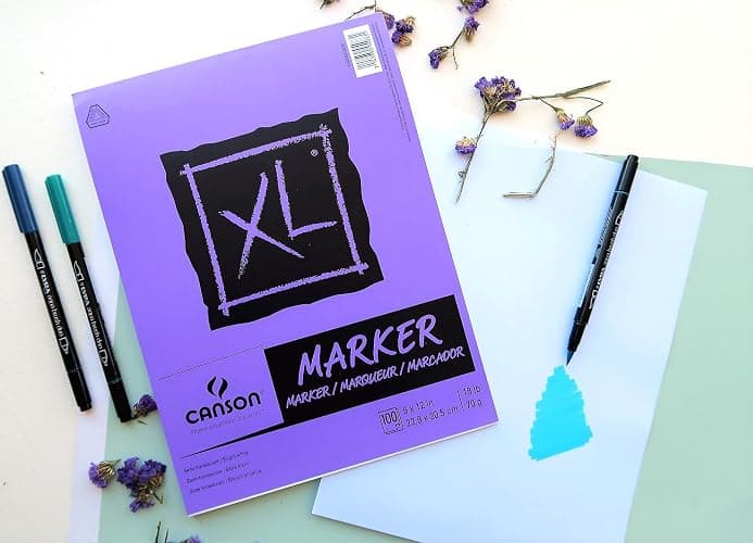 Canson XL Series Marker Paper, Foldover Pad, 9x12 inches, 100 Sheets (18lb/70g) - Artist Paper for Adults and Students thumbnail 8