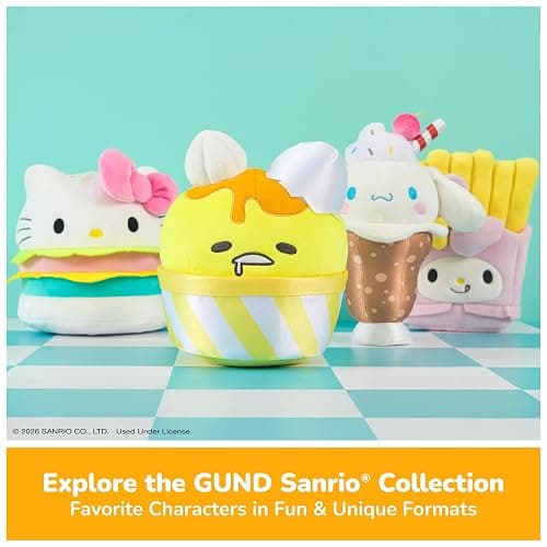 GUND Sanrio Gudetama The Lazy Egg Stuffed Animal, Flan Gudetama Plush Toy for Ages 1 and Up, 9” thumbnail 8