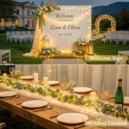 JMEXSUSS 2 Pack Fairy Lights Battery Operated with Remote, Warm White | Total 400LED 132ft String Lights, Twinkle Fairy Lights for Bedroom, Classroom, Dorm, Tree, Party, Patio, Indoor Outdoor Decor thumbnail 8