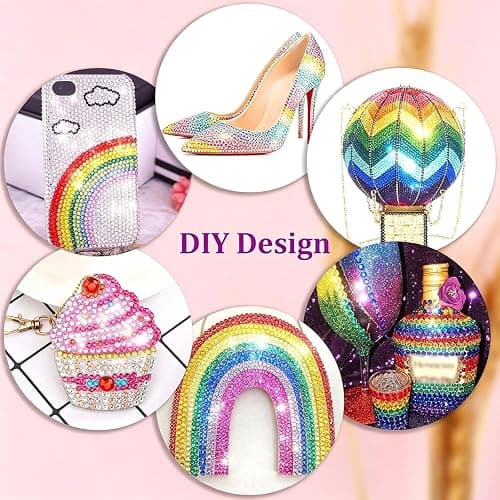 Bedazzling Kit 72 Colors 72000PCS Jelly Bedazzled Kits, 3mm Flatback Gems for Bedazzling, Bedazzler with Tools & 3 B-7000 Glues, All-in-One Bedazzle Kit for DIY Crafts & Party Decorations thumbnail 7