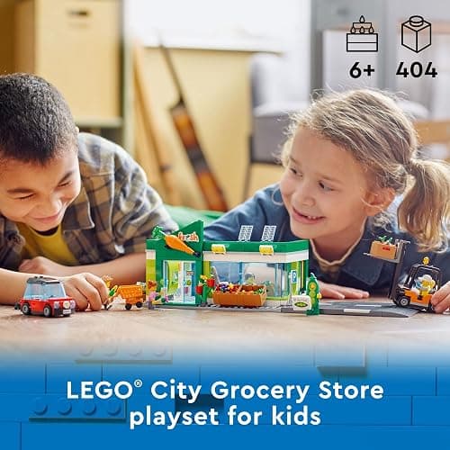 LEGO My City Grocery Store 60347 Building Toy Set for Girls, Boys, and Kids Ages 6+ (404 Pieces) thumbnail 2