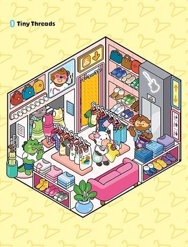 Mini Shops Sweet & Cozy Sticker Book: 10 Scenes to Decorate with 300 Stickers! Create Miniature Worlds in 3D! thumbnail 9