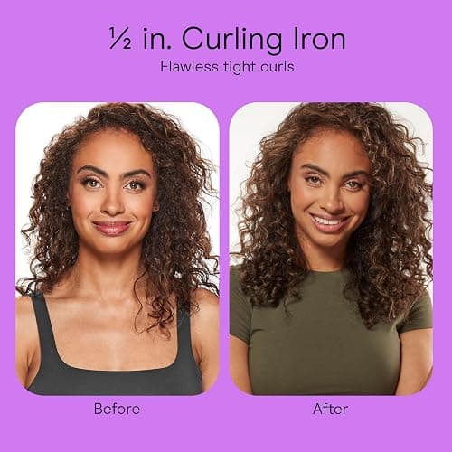 Conair Double Ceramic 1/2-Inch Curling Iron, 1/2-inch barrel produces spiral curls – for use on short to medium hair thumbnail 9