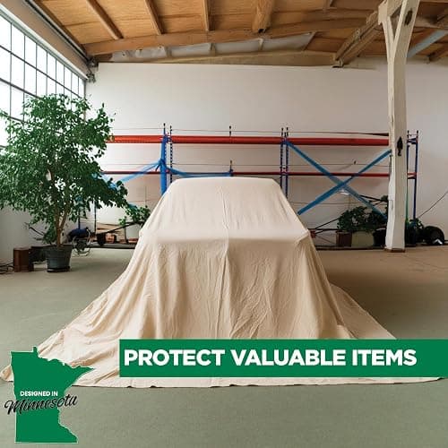 EZ Drop Painter's Large Canvas Fabric Drop Cloth for Painting (9 ft. x 12 ft.) thumbnail 7