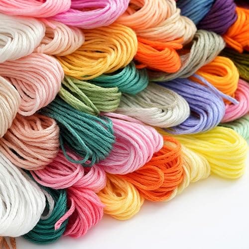 447 Colors Complete Set Embroidery Floss, Friendship Bracelet String, 8.7in 6-Strand Cross Stitch Thread Polyester Embroidery Thread thumbnail 5