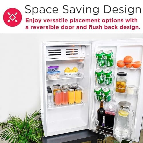 Frigidaire EFR331-WHITE 3.2 Cu ft Eraser Board Mini Compact Dorm Fridge (White) thumbnail 6