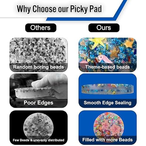 Generic Picky Pad 2 Pcs - Multicolor Fidget Pads, Fidget Toy for Skin Picking, Trichotillomania & Dermatillomania, ADHD Pick Pad, Sensory, Adult thumbnail 3