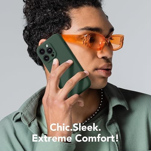 SuydanBox Magnetic for iPhone 14 Pro Case, Compatible with MagSafe, [Full Camera Protection][Screen Protector] Silicone Shockproof Protective Phone Case for iPhone 14 Pro 6.1", Alpine Green thumbnail 8