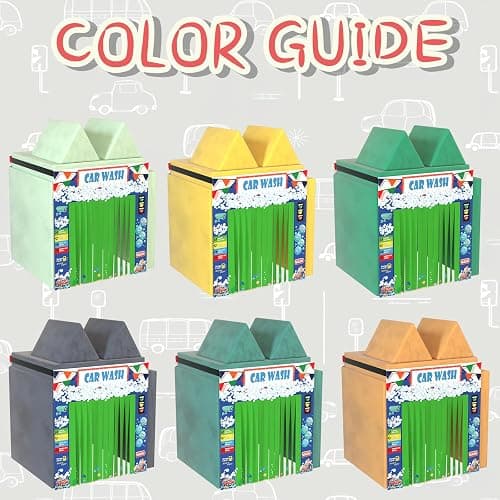 DLOREUK Play Panel for Kids Play Couch Foam Sofa Childrens Home Play Modular Couch (Sofa not Included) - Car Wash - Set of 2 (Entrance & Exit) thumbnail 6