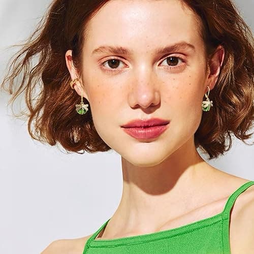 unixmoment Bohemian Sparkly Crystal Moonstone Vintage Gold Dragonfly Dangle Drop Leverback Earrings For Women thumbnail 4
