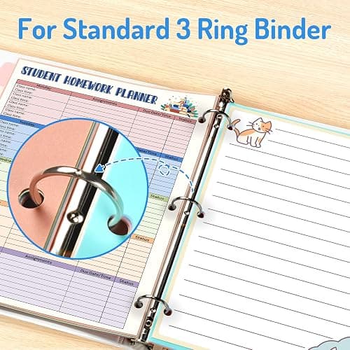 Forvencer 8-Tab Binder Dividers with Tabs, 2 Sets Write&Erase Dividers | Dividers for 3 Ring Binder, Durable Binder Tabs for Organizers, 3 Ring Binder Dividers with Tabs for School Office, Pastels thumbnail 6