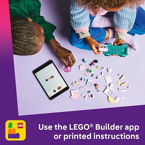 LEGO Friends Heartlake City Ice Cream Truck Toy - Building Toy Pretend Play Set for Kids, Girls and Boys, Ages 4+ - Preschool Building Blocks with 2 Minidolls and Rabbit Figure - 42644 thumbnail 6