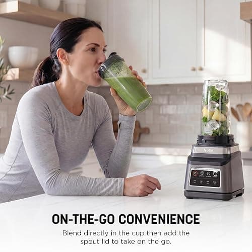 Ninja BN751 Professional Plus DUO Blender, 1400 Peak Watts, 3 Auto-IQ Programs for Smoothies, Frozen Drinks & Nutrient Extractions, 72-oz. Total Crushing Pitcher & (2) 24 oz. To-Go Cups, Black thumbnail 6