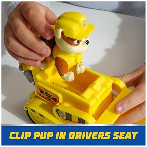 Paw Patrol, Rubble’s Bulldozer Toy Truck with Collectible Action Figure, Sustainably Minded Kids Toys for Boys & Girls Ages 3 and Up thumbnail 8