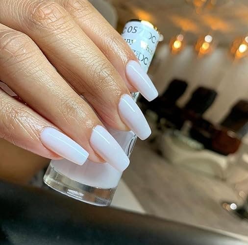 DND Gel Nail Polish Duo, White | Matching UV/LED Gel Polish & Air Dry Lacquer Set, Chip-Free Long Lasting White Nail Color, Easy Soak Off Removal thumbnail 2