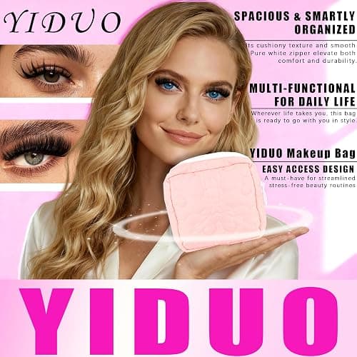 YIDUO 6 Styles Lash Clusters Kit 40D+60D+80D+Manga with Spikes Portable Lash Makeup Bag Kit Volume Studio Effect C/D Curl Lashes Kit 10-18mm Wispy Individual Eyelash Extensions with Lash Bond and Seal thumbnail 5